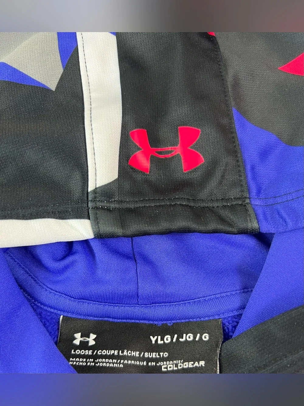 Under Armour Girls Hoodie Sweatshirts Cold Gear Size M/L Lot Of 2